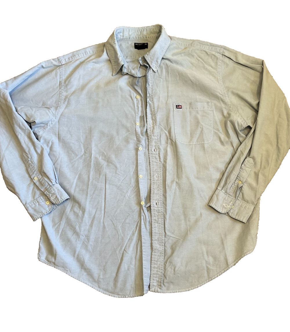 Vintage Polo Jeans Co. Ralph Lauren Cotton Chambray Button Down Polo Men's XL